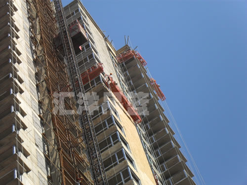 匯洋吊籃施工現場